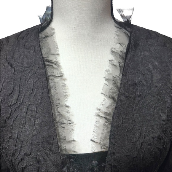 Lafayette 148 Black Cropped Blazer Jacket 10 - Picture 7 of 14